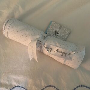 Kissy Kissy Baby Blanket NWT Blue Dot